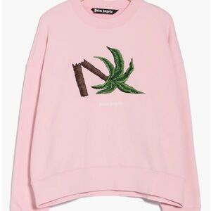 Palm Angels pink Sweater with Green Logo, never worn